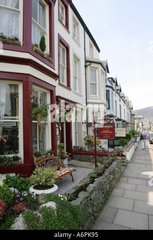 Pensionen und Hotels in Keswick Cumbria England Stockfoto