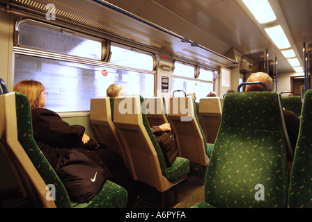 Innenansicht der Bahn Personenwagen Stockfoto