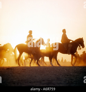 Buzkashi Spiel Stockfoto