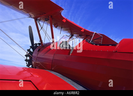 "Boeing PT17 ^ Stearman ^ Doppeldecker, ^ klassischen Kunstflug ^ Stunt Flugzeug, California" Stockfoto