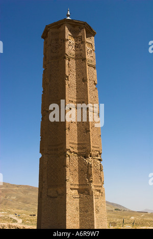 AFGHANISTAN Ghazni Minarett der Sultan Mas Ud 111 eines zwei frühen 12. Jahrhundert Minarette Stockfoto