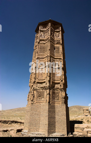 AFGHANISTAN Ghazni Minarett von Bahram Shah eine der beiden frühen 12. Jahrhundert Minarette gebaut andererseits durch Sultan Mas Ud 111 Stockfoto