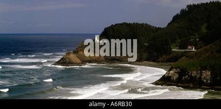 Heceta Head Lighthouse im Devils Elbow State Park an der Küste Oregons nördlich von Florenz Stockfoto