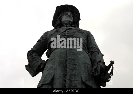 Friedrich Wilhelm grosser Kurfuerst 1640 Sparrenburg Burg Schloss Bielefeld Nordrhein Westfalen Deutschland Deutschland Statue Stockfoto