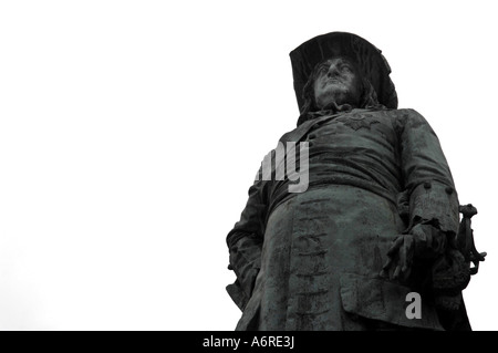 Friedrich Wilhelm grosser Kurfuerst 1640 Sparrenburg Burg Schloss Bielefeld Nordrhein Westfalen Deutschland Deutschland Statue Stockfoto