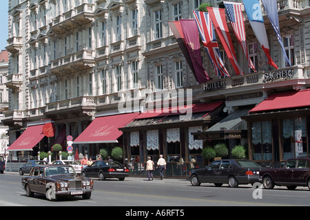 Hotel Sacher in Wien, Österreich. Stockfoto