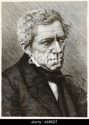 Grillparzer, Franz, 15.1.1791 - 21.1.1872, österreichische Autorin / Autor, Porträt, Kupferstich von Moritz Klinkicht (1845 – 1910), ca. Stockfoto