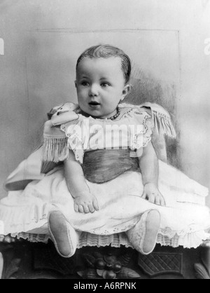 Gustaf VI Adolf, 11.11.1882-15 9.1973, König von Schweden 19.10.1950 - 15.9.1973, al Kind, 1883, Bernadotte, Gustav, baby, 19. ce Stockfoto