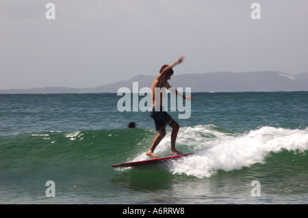 360 drehen Freestyle surfen Noosa Queensland Australien Stockfoto