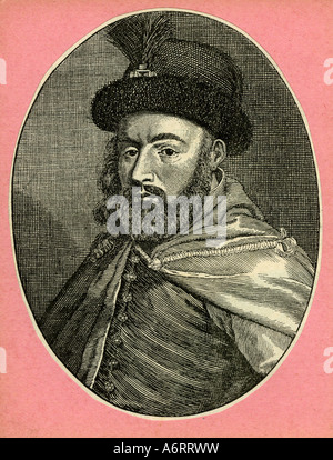 Georg II., 30.1.1621 - 7.6.1660, Fürst von Siebenbürgen 11.10.1648 - 7.6.1660, Porträt, Gravur, 17. Jahrhundert, Gyorgy Rakoczi Stockfoto