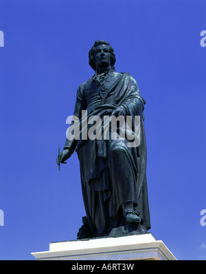 Mozart, Wolfgang Amadeus, 27.1.1756 - 5.12.1791, österreichischer Komponist, Statue von Ludwig von Schwanthaler, 1842, Salzburg, Europa, Stockfoto