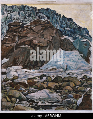 Hodler, Ferdinand (1853-1918), Grindelwaldgletscher, Malerei, 1911, Öl auf Leinwand, 93 x 80 cm, Kunsthaus Zürich, Schweizer Malerei Stockfoto