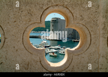 Hafen von Dubrovnik Kroatien Wände Stockfoto