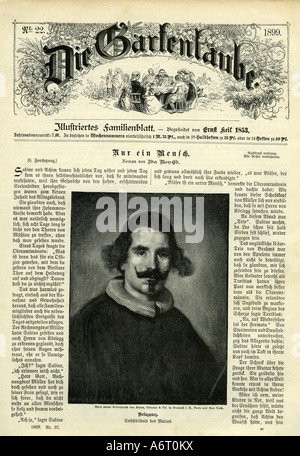 Presse/Medien, Zeitschriften/Zeitschriften, 'Die Gartenlaube', Nummer 22, 1899, Titel, Porträt von Diego Rodriguez de Silva y Velazquez, Gravur, Deutschland, Zeitschrift, 19. Jahrhundert, Stockfoto