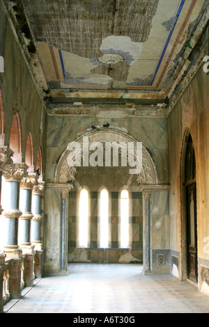 Reich verzierte Durchgang in der Darbargadh Palast Bhuj Gujarat Indien Stockfoto