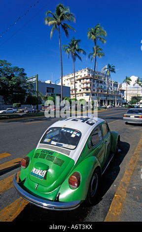 Mexikanische Taxi in Acapulco. Stockfoto