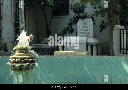 Syrien Damaskus Saladin Mausoleum Garten Stockfoto