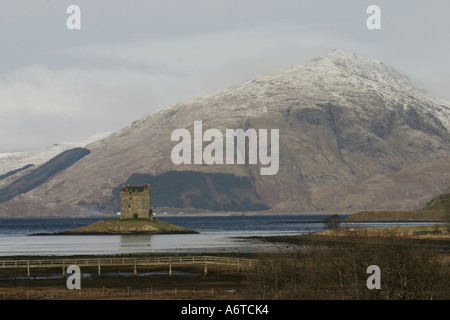 Castle Stalker von Port Appin in Schottland Stockfoto