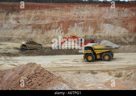 Bagger clearing überlasten Central Queensland offen geschnittene Kohle mir Stockfoto