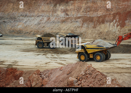 Bagger clearing überlasten Central Queensland offen geschnittene Kohle mir Stockfoto