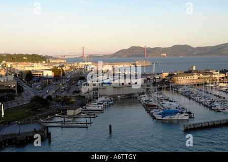 Yacht-Hafen in den Hafen von San Francisco Stockfoto