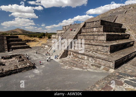 Piramide De La Luna, Moon Pyramid, Teotihuacan, Mexiko Stockfoto