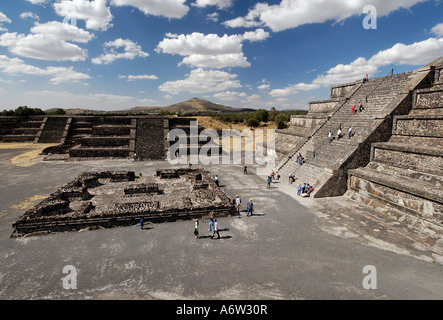 Piramide De La Luna, Moon Pyramid, Teotihuacan, Mexiko Stockfoto