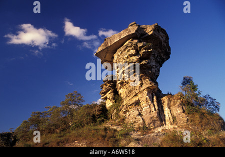 Pedra da Bruxa (Hexe Stein), rock-Formation in Sao Thome Das Letras, Minas Gerais, Brasilien. Stockfoto