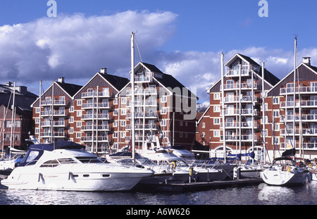 Riverside Devoplvement am Neptun-Kai in Ipswich, Suffolk Stockfoto