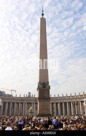 Ägyptischer Obelisk am Sankt Petersplatz, Vatikan Rom Italien Europa Stockfoto