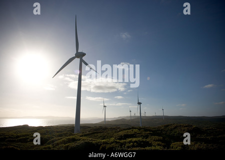 Windpark in Westaustralien Frenchmans Bay Stockfoto