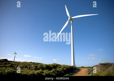 Windpark in Westaustralien Frenchmans Bay Stockfoto