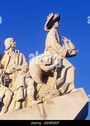 Lissabon, Portugal. Das Denkmal der Entdeckungen. Goldene Zeitalter der Navigations Entdeckung. Reisen-Entdeckung-navigation Stockfoto