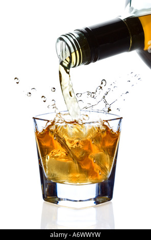 Whisky-splash Stockfoto