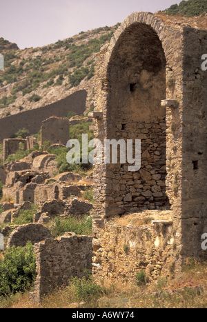 Europa, Mittelmeer, Türkei, Anamur. Byzantinische Geist Stadt von Anamurium (250 n. Chr.) Stockfoto