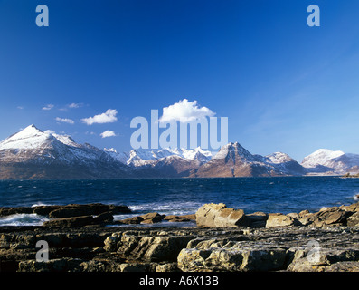 ISLE OF SKYE schottischen HIGHLANDS UK Blick über Loch Scavaig, den Cullins aus Cullins Ansicht Ergol Stockfoto