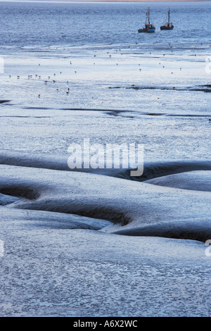 Morecambe Bucht mit Wattenmeer Stockfoto