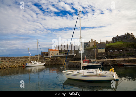 Die historischen Portsoy Hafen im Nordosten Schottlands. Stockfoto