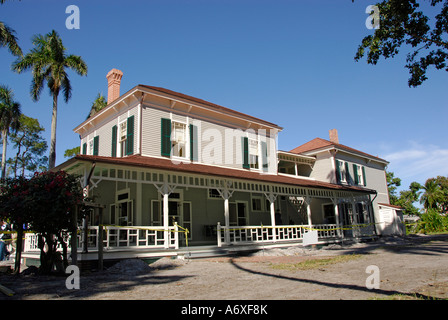 Südwesten Ft Meyers Fort Myers Florida Florida Edison und Ford Winter Estates Seminole Lodge Stockfoto