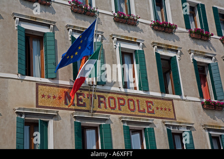 Hotel Metropole, Venedig Stockfoto