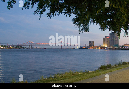 Mississippi River bei New Orleans Stockfoto