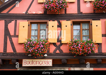 Frankreich Alsace Riquewihr Boulangerie Stockfoto