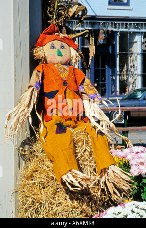 Strohmann, Danksagungsfeiern, Rondout-West Strand Historic District, City of Kingston, Ulster County, New York State, Amerika Stockfoto