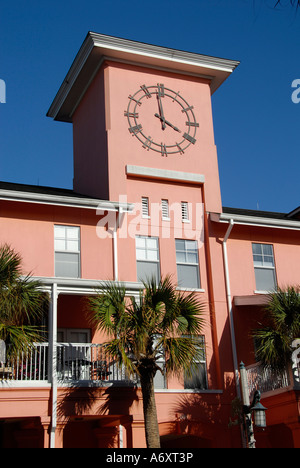 Marktstraße in Celebration Florida in der Nähe von Kissimmee Orlando Disney Themenpark Bereich U.S. Stockfoto