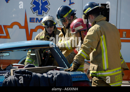 Schweren Autounfall in Lakeland Central Florida Vereinigte Staaten Stockfoto