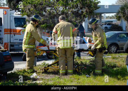 Schweren Autounfall in Lakeland Central Florida Vereinigte Staaten Stockfoto