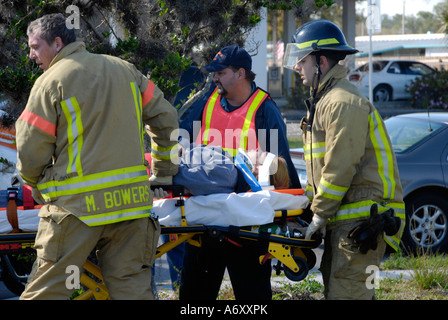 Schweren Autounfall in Lakeland Central Florida Vereinigte Staaten Stockfoto