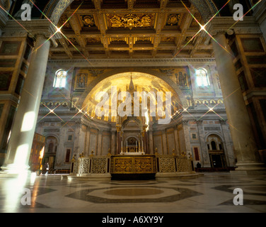 Kirche innen Paulus Rom Latium Italien Europa Stockfoto