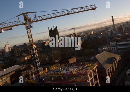 Sanierung des südlichen Leeds in der Nähe von Leeds Pfarrkirche aus "New York Road" Stockfoto