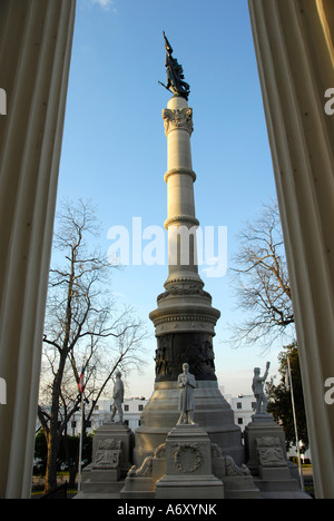 American Civil Kriegsdenkmal in der historischen Hauptstadt Montgomery Alabama AL Stockfoto